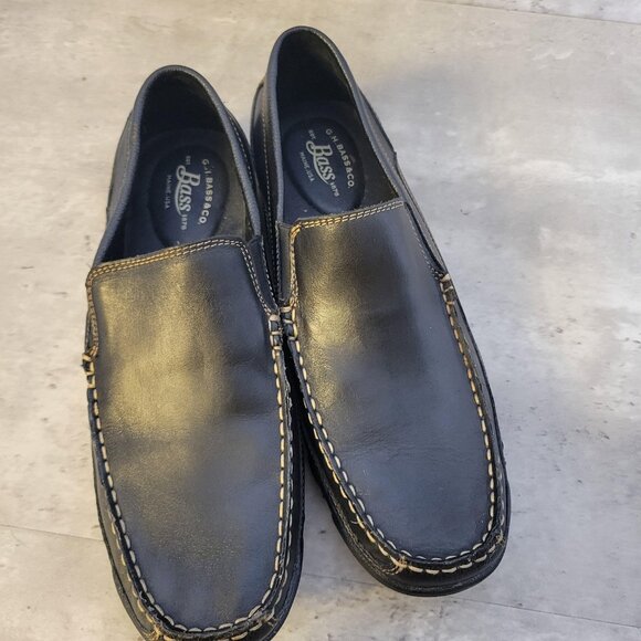 G.H. Bass Shoes Mens Size 10 Leather Slip On Loafers Comfort Casual Driving - Picture 7 of 11